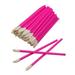 50Pcs Portable Disposable Lip Brush Lipstick Gloss Applicator Wands Stick Makeup Tool for Travelling Rose Red