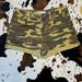 Zara Shorts | Brand New Women's Zara Camouflage Shorts | Color: Cream/Green | Size: 6