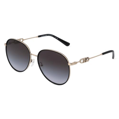 Michael Kors MK1128J Damen-Sonnenbrille Vollrand Pilot Metall-Gestell, gold