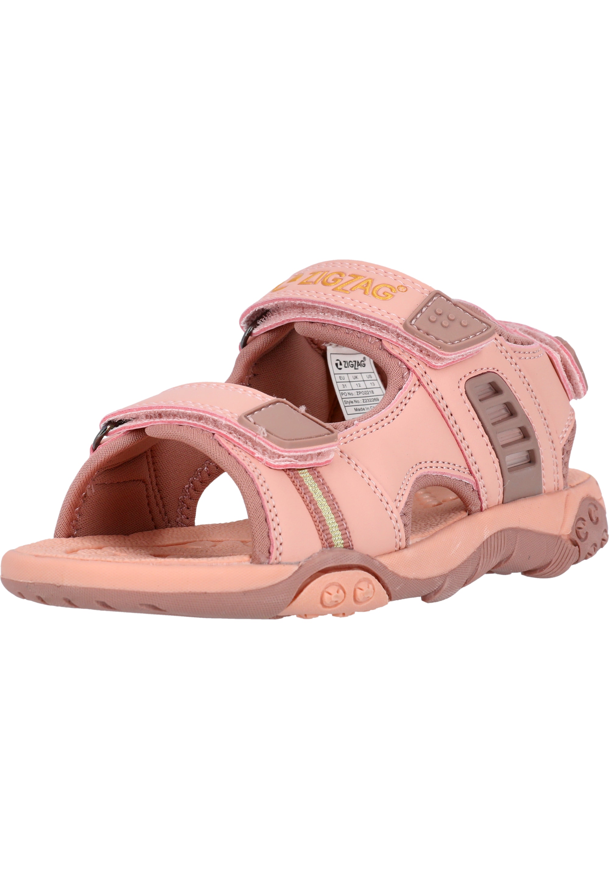 Sandale ZIGZAG "Nung", Kinder, Gr. 32, pink, Polyurethane, Schuhe Sandale, mit stoßdämpfender Eigenschaft