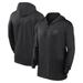 Men's Nike Black Washington Nationals Authentic Collection Travel Performance Lightweight Full-Zip Hoodie
