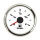 JINGERL 52mm Waterproof Car Boat Fuel Level Gauge Fit for 0~190ohm Fuel Level Sensor with Backlight 9~32V (Colore : White Silver 34)