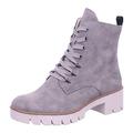 Rieker Women's X5701 Biker Boots, Gray, 8 UK