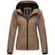 Outdoorjacke MARIKOO "Brombeere" Gr. M, grau (taupe) Damen Jacken Outdoorjacken