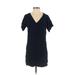 Madewell Casual Dress - Shift: Blue Dresses - Women's Size 2X-Small