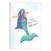 Stupell Industries Trust Your Inner Mermaid Phrase Giclee Art By Darlene Seale Wood in Blue/Brown/Indigo | 15 H x 10 W x 0.5 D in | Wayfair