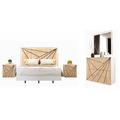 Loon Peak® Emily Standard 5 Piece Bedroom Set in White | 59 H x 63 W x 80 D in | Wayfair E71CEA4B60DB45088DC9B76EB277B11F