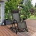 Arlmont & Co. Outdoor Delonte Rocking Metal Chair in Black | 26 W x 47.25 D in | Wayfair C512060EE79B49D6ABC69083905C7C0A