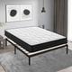 Lit 160x200 cm avec Sommier et Matelas - Matelas 160x200x16cm Mémoire de Forme - Sommier 160x200cm