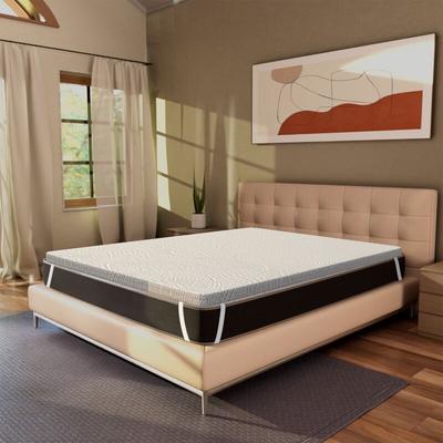 Topper 140x200 aus Memory Foam - 7 cm hoch, abziehbar, differenzierten Zonen One H7