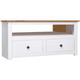 Meuble TV d'angle pour Salon - Armoire TV Blanc 93x49x49 cm Pin Assortiment Panama BV360973