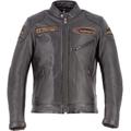 Helstons Trevor Veste en cuir de moto, noir-brun, taille 3XL