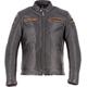 Helstons Trevor Veste en cuir de moto, noir-brun, taille 3XL