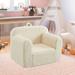 Kids Armchair Toddler Couch Baby Sofa Chair with Sherpa Fabric