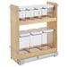 Rev-A-Shelf 8 in Base Cabinet Organizer w/ OXO Containers w/Soft-Close