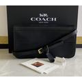 Nwt Coach Vintage Black Leather Convertible Clutch/Shoulder Bag 9091