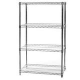 Shelving Inc. 18 d x 36 w x 64 h Chrome Wire Shelving with 4 Shelves