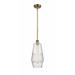 516-1S-BB-G684-7-Innovations Lighting-Windham - 5W 1 LED Mini Pendant In Industrial Style-16.5 Inches Tall and 7 Inches Wide-Brushed Brass