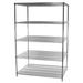 Shelving Inc. 36 d x 48 w x 84 h Chrome Wire Shelving with 5 Shelves