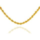 GOLD CHAINS: ROPE SOLID GOLD CHAIN 1.5MM : 14K 16