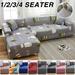 Goory 1/2/3/4 Seater Sofa Cover Couch Slipcovers Stretch Cover Settee Protector Decoration