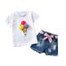 B91xZ Girls Outfits Tops+Ripped Baby Summer Ice Denim Set Shorts Kids Toddler Outfits Girl Girls Outfits&Set Size 5-6 Years