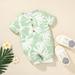 Gubotare Baby Bodysuit Winter ValentineÃ¢Â€Â™s Day Clothes Baby Boy Hooded Love Romper Valentine Bodysuit Green 6-9 Months