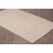 8 ft. x 10 in. Exquisite Beige & Ivory Hand Knotted Wool Rectangle Area Rug