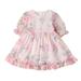 ZHAGHMIN Dresses for Girls 7-8 Kids Toddler Baby Girls Spring Summer Floral Ruffle Short Sleeve Princess Dress Party Clothing Junior Dresses Size 16 Long Sleeve Dress Girls Size 12 4T Holiday Dress