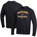 Men's Under Armour Black Maryland Terrapins Track & Field All Day Fleece Pullover Sweatshirt