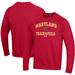 Men's Under Armour Red Maryland Terrapins Track & Field All Day Fleece Pullover Sweatshirt