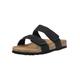 Sandale CRUZ "Liland" Gr. 38, schwarz Damen Schuhe Pantolette Schlappen Flats mit praktischem Klettverschluss