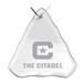 Citadel Bulldogs 3.25'' x 3.75'' Glass Tree Ornament