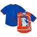 Men's Mitchell & Ness Royal Denver Broncos Jumbotron 3.0 Mesh V-Neck T-Shirt