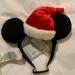 Disney Accessories | Disney Parks 2022 Christmas Holiday Mickey Mouse Santa Adaptive Headband Nwt | Color: Black/Red | Size: Os