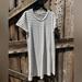 Madewell Dresses | Madewell Gray Striped Shirt Dress Medium Style G1763 | Color: Black/White | Size: M