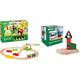 BRIO World 33727 Mein erstes Bahn Spiel Set - Zug mit Waggon, Schienen & Hängebrücke & World 33754 Magnetisches Glockensignal – Eisenbahnzubehör für die BRIO Holzeisenbahn – Multi-Colour