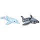 Intex 58535NP 58001 Delphin, blau, 1.75m x66cm / 69x26 & Great White Shark Ride-On - Aufblasbarer Reittier - 173 x 107 cm