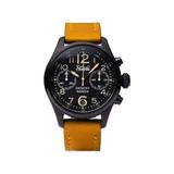 Szanto Pilot Watches Black Dial Tan Strap Black One Size SZ 4551