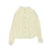 Bellerose Long Sleeve Button Down Shirt: Ivory Tops - Kids Girl's Size 12