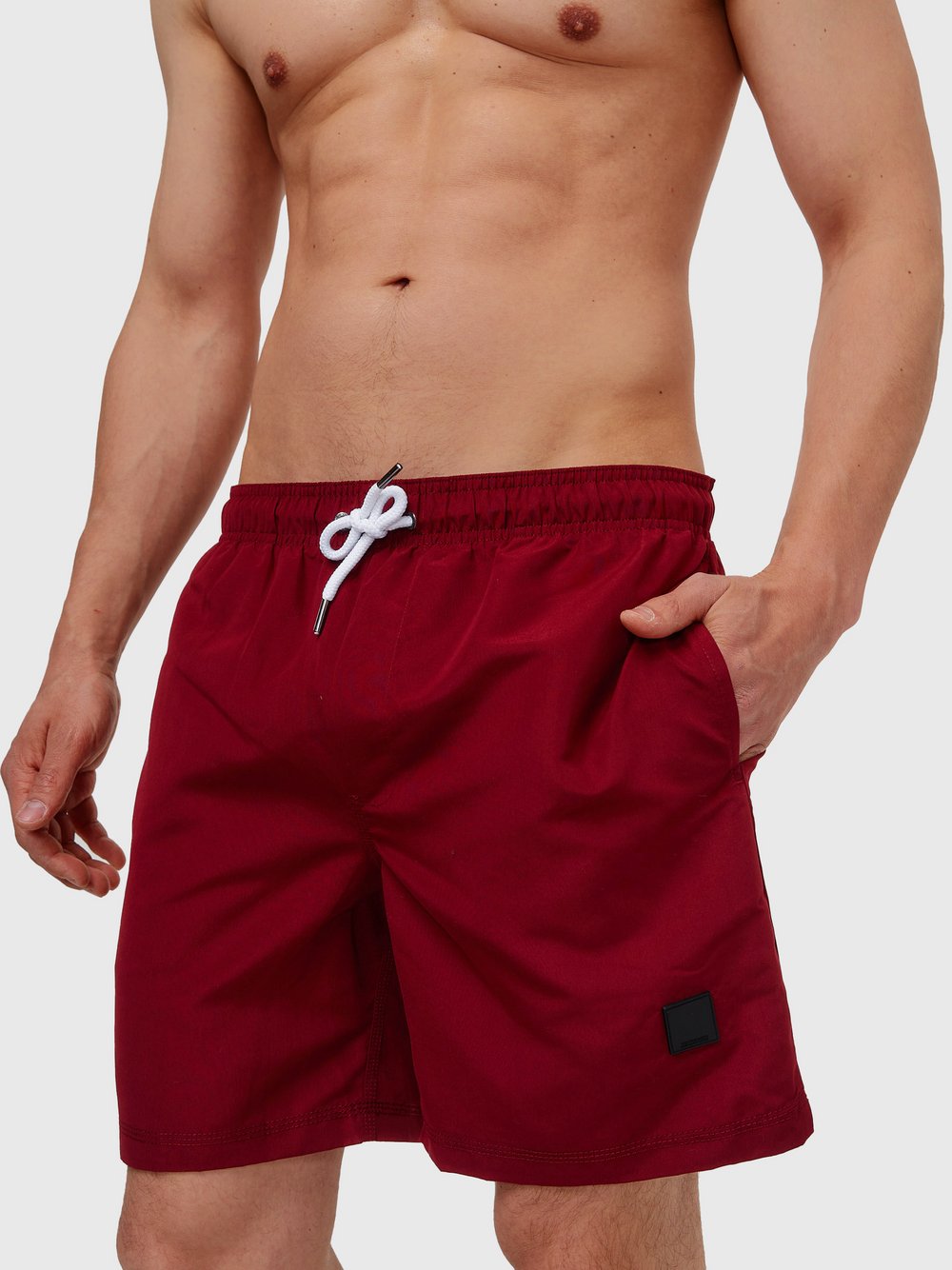 Indicode Badehose Herren bordeaux, XL Image