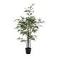 Bambou artificielle vert en pot H120