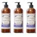 A LA MAISON Lavender Aloe Hydrating Body Wash - Triple French Milled Natural Shower Gel Body Wash for Women and Men (3 Pack 25.36 oz Bottle)