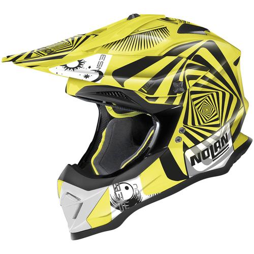 Nolan N53 Riddler Motocross Helm, gelb, Größe M