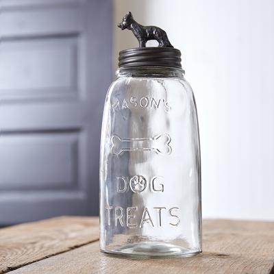 Dog Treat Mason Jar - German Shepherd - 4½'' dia. x 10¾''H