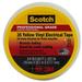 Scotch 0.75 x 66 in. Vinyl Electrical Tape - Yellow - Pack of 5