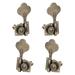 4 Pieces Bass Tuner Peg Opened Electric Bass Tuning Pegs Durable Electric Bass Tuning Pegs Guitar Accessory 2L2R Bronze