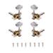4 Pcs (2R + 2L) Tuning Pegs Zinc Stringed Instruments Accessories for Electric Guitars Acoustic Guitar