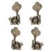 4 Pieces Opened Electric Bass Tuning Pegs Electric Bass Tuning Pegs Metal Bass Tuner Peg for Electric Bass Ukulele Repair Part Accs 2L2R Bronze