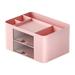 Paaisye Desk Organiser 5 Compartments Plastic Table Organiser With Drawer Multifunctional Desk Organiser Pen Holder For Pens Office Home School